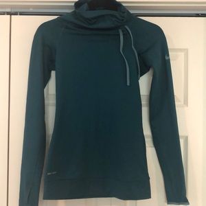 NIKE Hyper Warm Funnel Neck Dri-Fit Shirt, XS